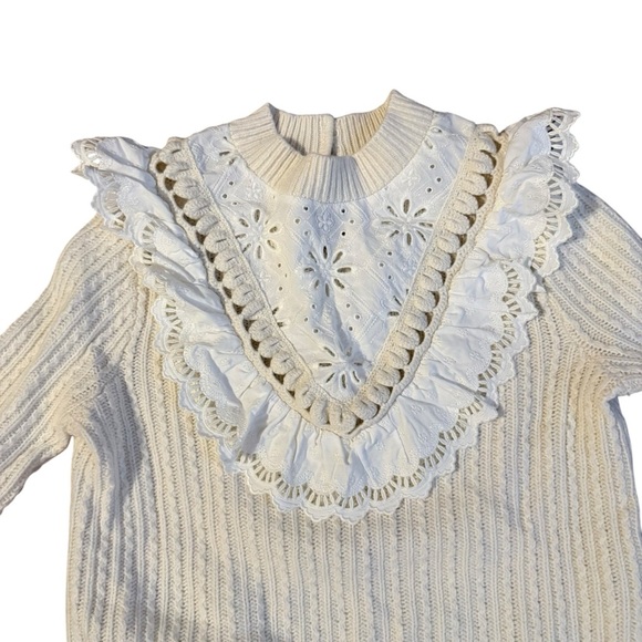 Sézane Armel Jumper in Cream Size XS - Picture 3 of 6